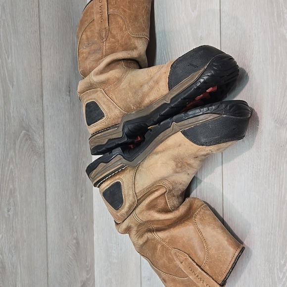 Red Wing Men's Leather Steel Toe Vibram Work Boots 4448 Shoes Sz 11D - Picture 9 of 12